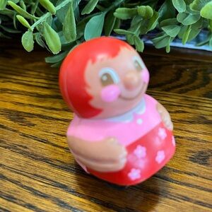 Vintage 1978 Mattel Rolling Pre-School Rockie Rollies Girl Rolls Rolling Figure